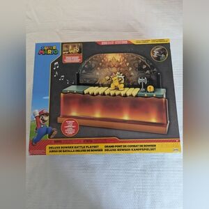 Nintendo Super Mario Playset Grand Pont De Combat De Bowser.